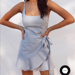 WORN ONCE Princess Polly Cottage Hill Dress Blue